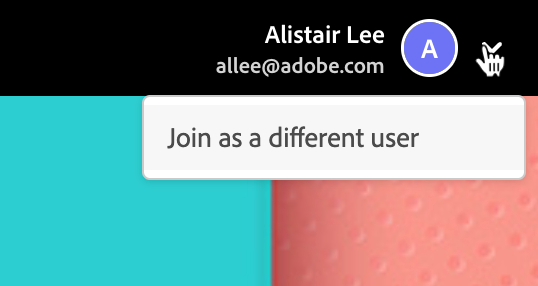 Join as a different user
